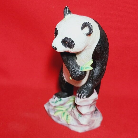 Vintage Lefton Panda with Bamboo Figurine Home Decor - Picture 6 of 12
